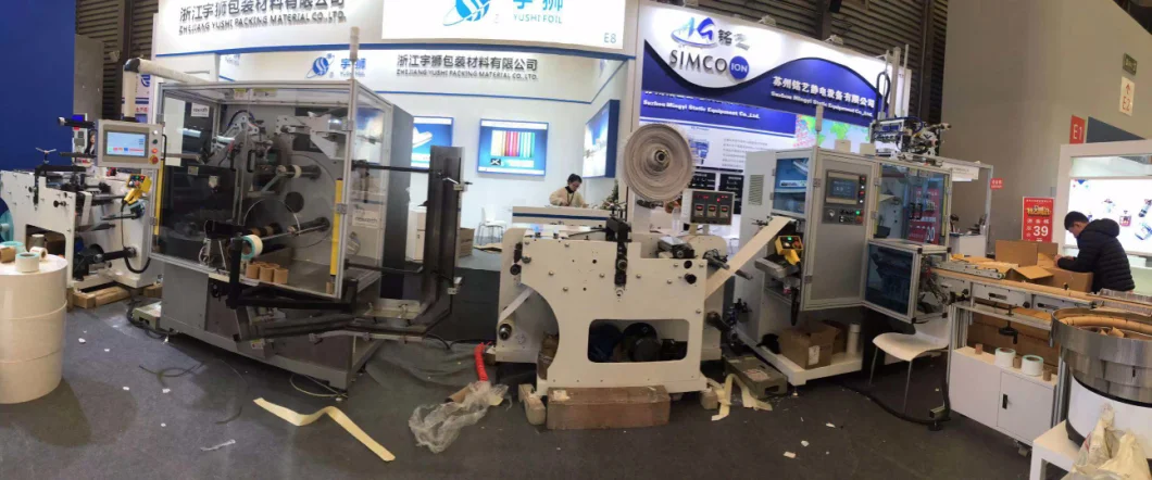 Dbdg-330b Automatic Turret Rewinding Machine with Four Spindles and Glueless Paper Core